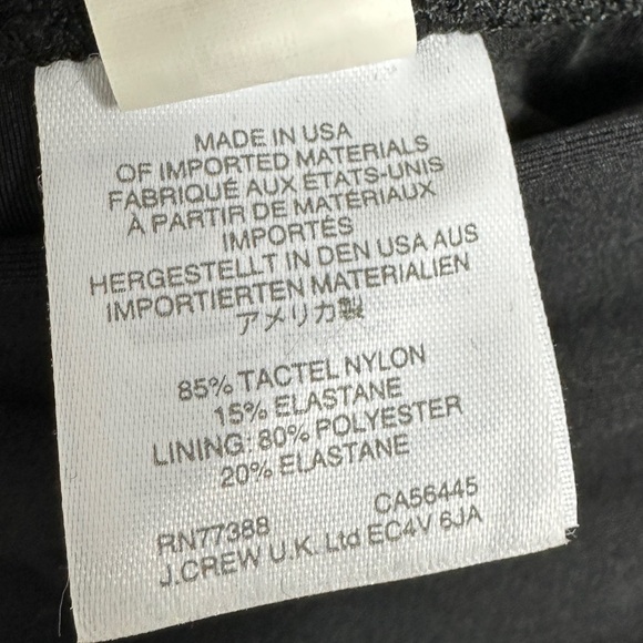 J Crew Ruched Bandeau One‎ Piece Swimsuit Black Womens Size 12 Style B6818 Beach - Picture 6 of 14